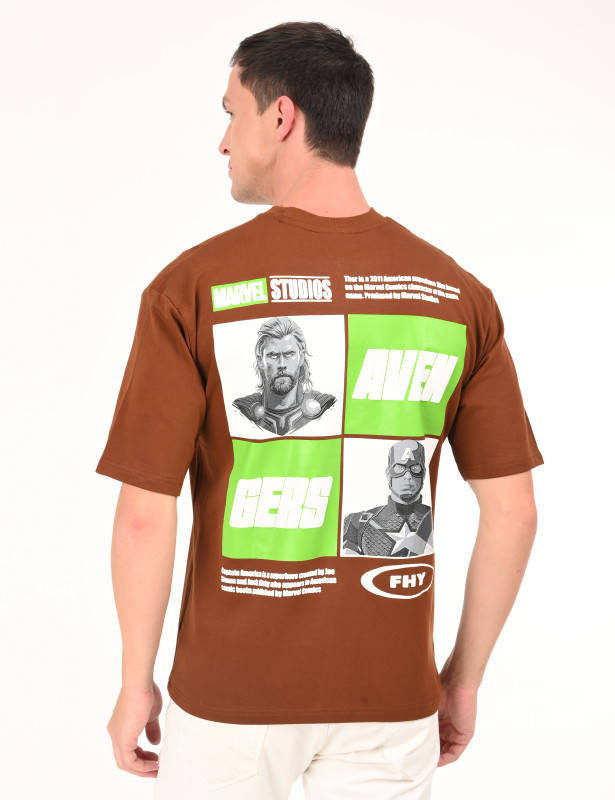 Men's Avengers Graphic Oversized T-Shirt
